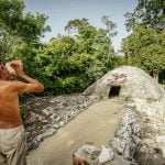 Aztecka łaźnia o nazwie temazcal w Meksyku