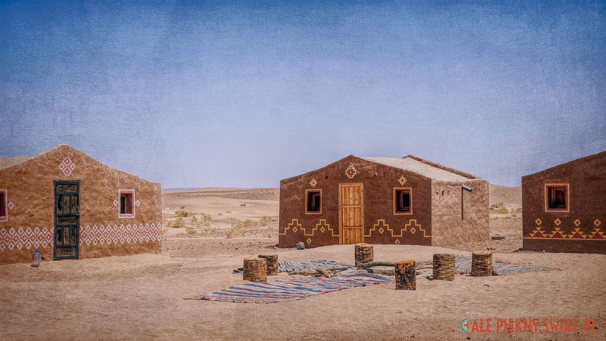 Desert camp Chraika w Mhamid w Maroku