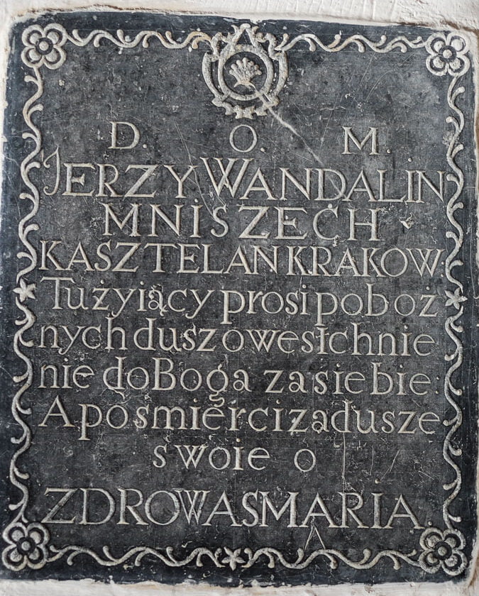 Epitafium z Sanktuarium św. Jana z Dukli
