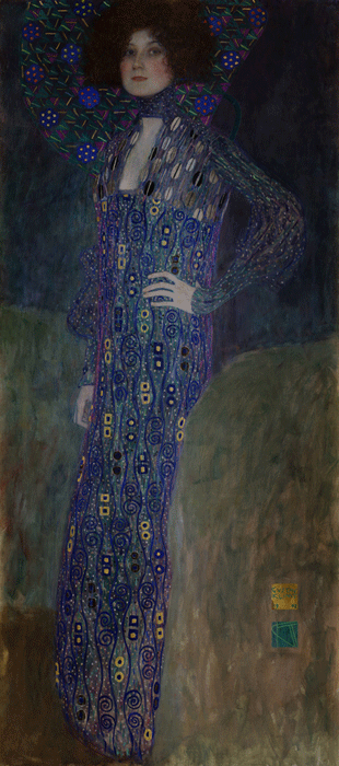 Portret Emilie Floge wykonany przez Gustava Klimta w 1902 roku.